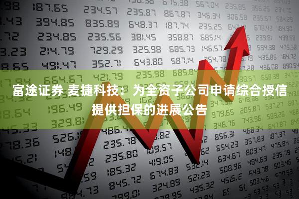 富途证券 麦捷科技：为全资子公司申请综合授信提供担保的进展公告